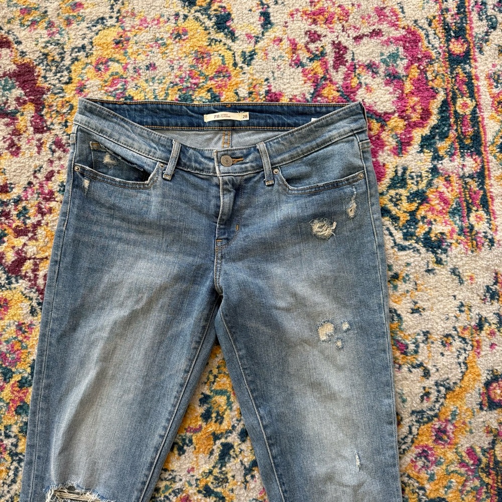 Levi’s Distressed Y2K Casual Denim skinny Jeans - Picture 3 of 4